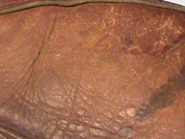 Vintage 1950s Denkert Eddy Fitz Gerald Leather Baseball Glove Catchers Mitt