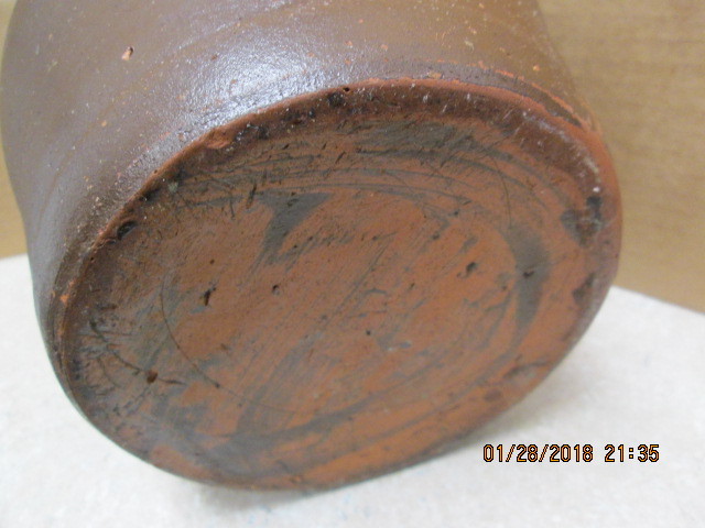 Old Vintage Clay Pinched Spout Pitcher