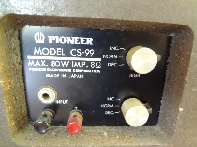 Pair of Vintage PIONEER CS-99  Speakers Original Made in Japan