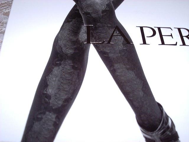 La Perla Arianna Collection Tights Black 1 Small Lace Effect New in Package