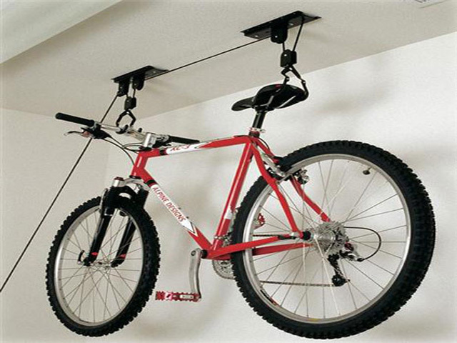 CEILING BIKE STORAGE LIFT HANG CYCLE BICYCLE GARAGE SHED 
