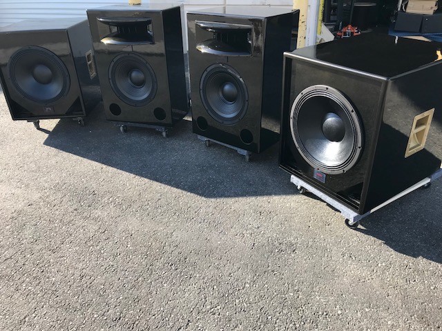 SIngle 15 inch Studio Monitoring Mains System Subs Amps Beryllium Horn Drivers