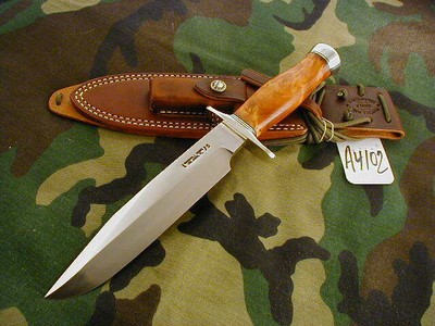 RANDALL KNIFE KNIVES #14-7 1/2'' CDT,SS,NSDH,BL.-AL.S,THUYA BURL,DBR*  #A4102