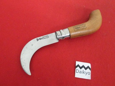 EB241  France-OPINEL  LAME ACIER curved folding Knife 80mm L200mm No10 Virobloc