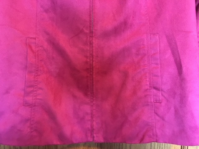 Womens Evan Picone Pink Faux Suede Suit Jacket Blazer Size 10 Gently Used