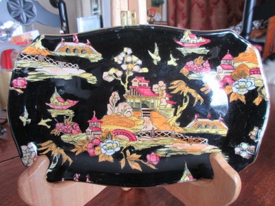 #5A ROYAL WINTON creamer sugar tray DISH GRIMWADES MADE IN ENGLAND DESIGN PEKIN