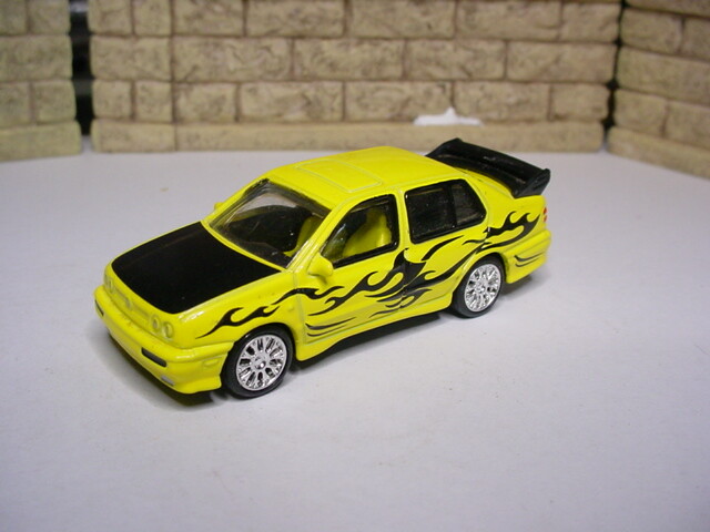 Racing Champions Fast & Furious 95 VW Jetta Yellow 1/64
