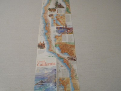 1993 MAP OF COASTAL CALIFORNIA NATIONAL GEOGRAPHIC (2)