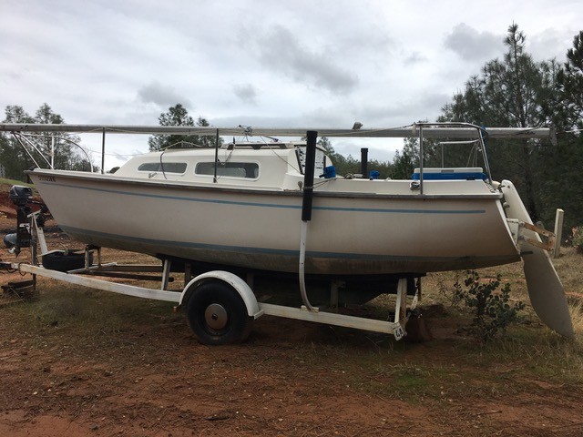 1974 Columbia T23 22'7" Sailboat & Trailer - California