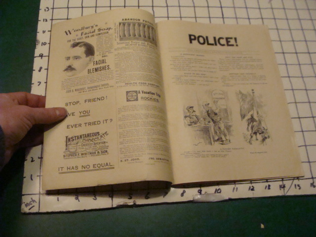 original Oct 1891 JUDGE's Library A MONTHLY MAGAZINE OF FUN --- POLICE -- #31