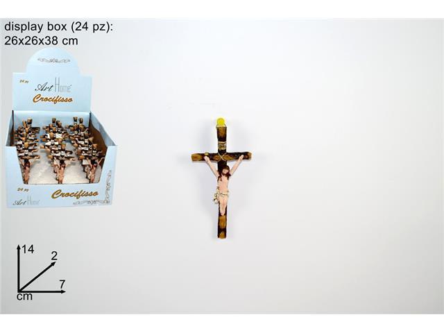 Set 24 Pezzi Mini Crocifisso 14cm Articolo Regalo Bomboniera Religioso idea
