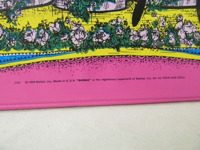 1968 Mattel Pink The World Of Barbie Double Doll Case for Barbie & Her Friends