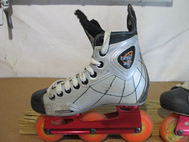 CCM 2.0 Inline Skates Sz 4 Roller blades Hockey Converted From Ice Hockey Skates