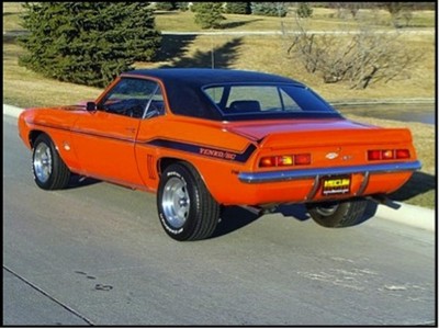 1969 CAMARO  spl. STRIPES 1/25th - 1/24th Scale Waterslide Decals