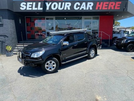 2014 Holden Colorado RG MY14 Storm Utility Crew Cab 4dr Man 6sp 4x4 1028kg 2.8DT Black Manual Como South Perth Area Preview