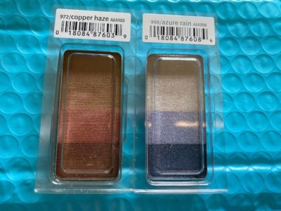 AVEDA Eye Shadow Trio - AZURE RAIN  AND COPPER HAZE- LOT of 2!  NEW IN BOX! 