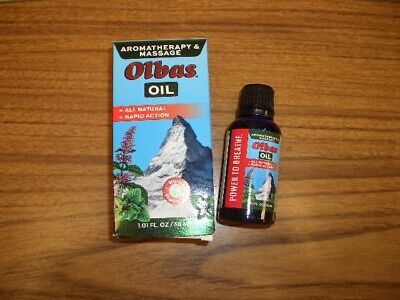 Olbas Oil Aromatherapy and Massage Oil, 1.01 fl oz All Natural-Rapid Action