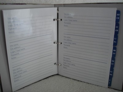 Address Telephone Directory Book Erasable.