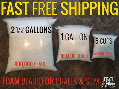 Foam Balls for Slime Polystyrene Foam Beads Free Mystery Glitter