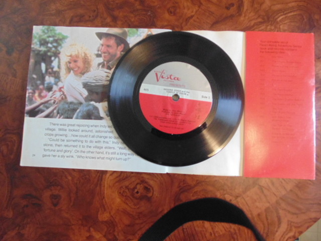 RARE INDIANA JONES TEMPLE OF DOOM NEW RECORD---STORY FROM MOVIE