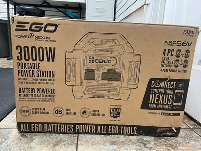 EGO PST3041 3000W Nexus Portable Power Station Kit with (4) 5.0Ah Batteries