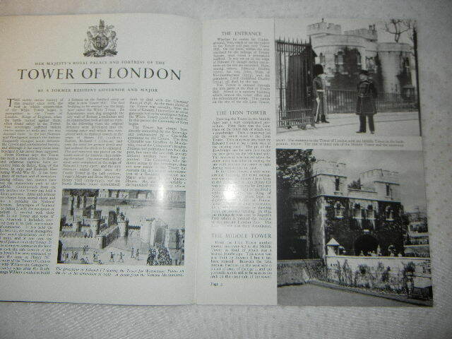 THE TOWER of LONDON THE CROWN JEWELS BRITISH MONARCHY ROYALTY VINTAGE