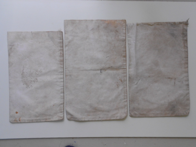 3 VINTAGE 1975 US Mint  Philidelphia Cloth Bank  Bags CENTS-DIMES-QUARTERS