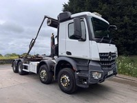 2015 65 Mercedes Arocs 3236 E6 8x4 Multi-Lift hook loader sheet ex council