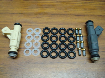 8 Cyl Bosch Type 3 EV3 - EV6 Fuel Injector Pintle caps, O-rings & Filters Kit