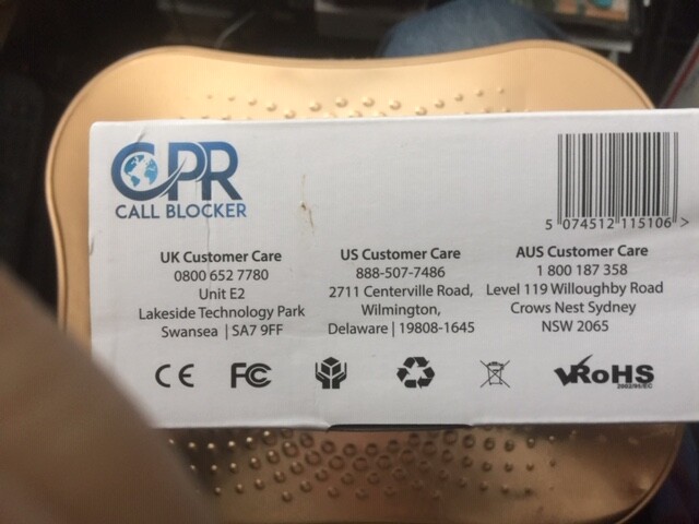 CPR Phone Call Blocker - V5000   Brand New  -  Free Shipping