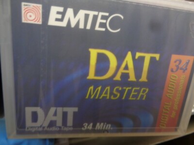 ESTATE* (2) NEW SEALED EMTEC DAT MASTER 34 Minute TAPES 34 SP CDP 344507E