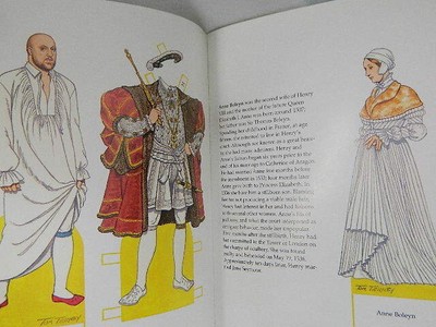 1988 Duke & Duchess of Windsor fashion paper dolls & 1999 Henry VIII & his wives