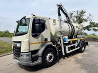 2017 17 DAF LF 260 Euro 6 Whale medium volume jet/vacuum tanker