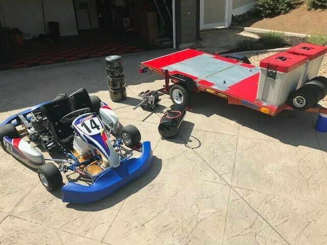Alpha TAG kart w/Leopard mtr. Incl: trailer, rims, tires, starter, tool boxes