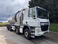 2017 17 DAF CF 440 E6 8x4 sleeper cab Crossland stainless steel vacuum tanker