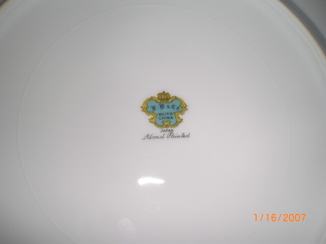 Vinytage F B & C Meito  8 dinner plates 10 