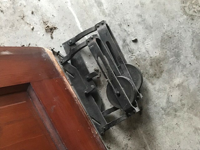 60 X 80 Pine Antique 8 Panel Pocket Door