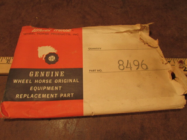 NOS Wheel Horse Toro Part 8496 instruction plate panel deck push mower lawn