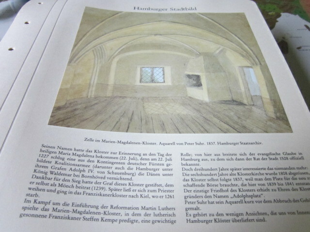 Hamburg Archiv N 1015 Zelle Im Marien Magdalenen Kloster 1837 Peter Suhr