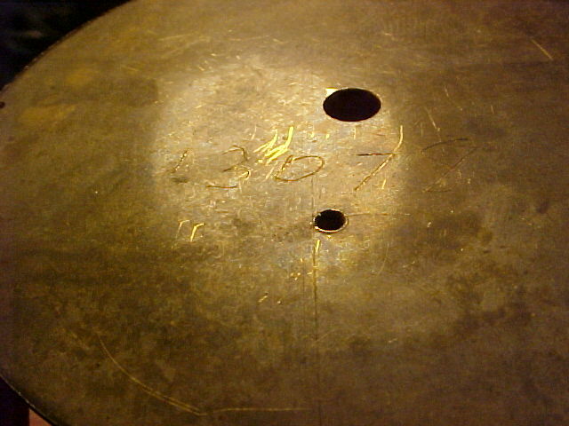 WWI Deuber Watch Co  chronometer deck watch dial