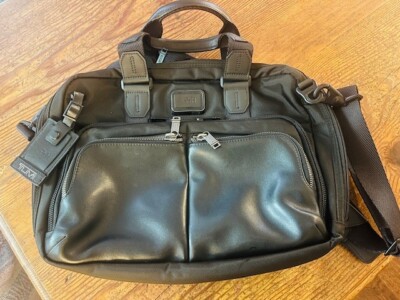 TUMI Alpha Bravo Albany Slim Commuter Briefcase - Black