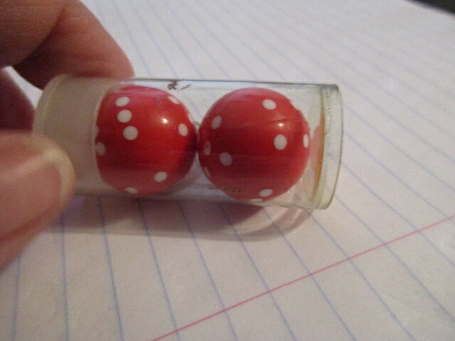 Lyman Round Dice Set in Original marked container Collectible