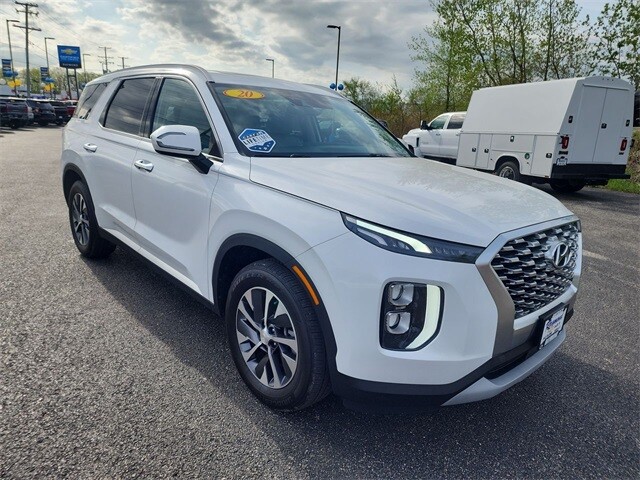 2020 Hyundai Palisade SEL 59806 Miles Hyper White 4D Sport Utility V6 8-Speed Au