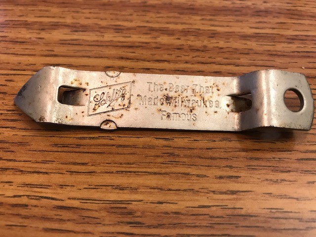 Collectible Vintage 1960 Schlitz Beer Bottle Can Opener