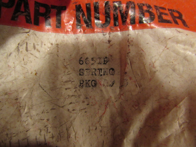 NOS Wheel Horse Toro Part 6651 Spring deck push mower lawn