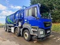 2018 18 MAN TGS 32.420 E6 8x4 Whale 4000gln stainless steel vacuum tanker