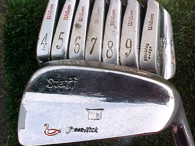 Wilson Staff Goose-neck Tour Forged RH Golf Clubs Irons set 4 thru SW w S Steel