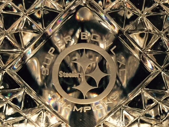 Pittsburgh Steelers Super Bowl Xl Champions Waterford Crystal Football