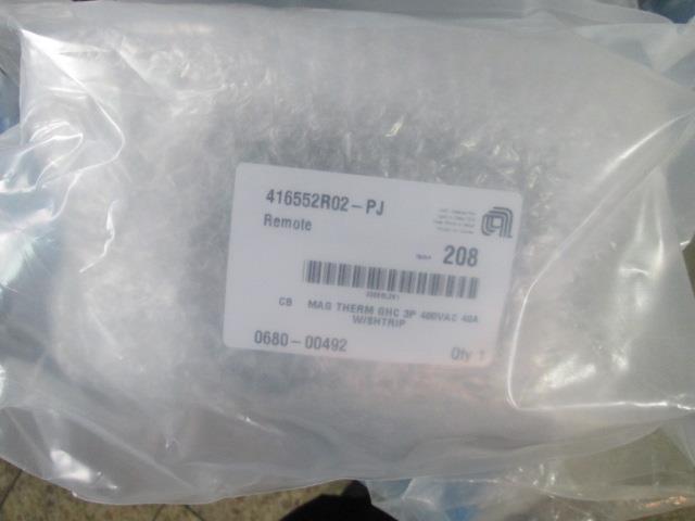 Amat Applied Materials 0680-00492 Cb Mag Therm Ghc 3p 480vac 40a W/shtrip