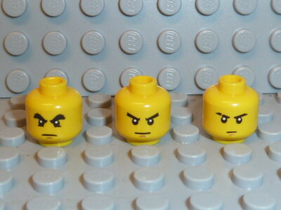 LEGO  Ninjago 3x Köpfe Head für Figuren Cole Zane Jay ZX NEU N20